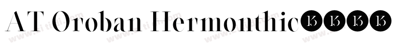 AT Oroban Hermonthic字体转换